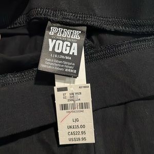 PINK yoga crop leggings. NWT